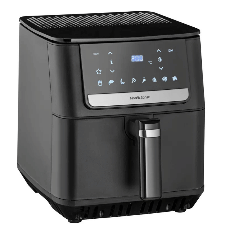 Airfryer 1800 watt 6,5 liter Sort